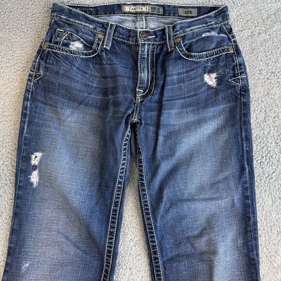 BKE Jeans Men’s 32R 32x30 Carter Bootleg Blue Stretch Med Wash Denim Cowboy - Picture 2 of 11